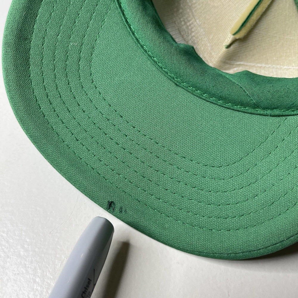 John Deere Mesh Snap Patch Trucker Hat Foam Rope Swingster Green VTG - Picture 8 of 12